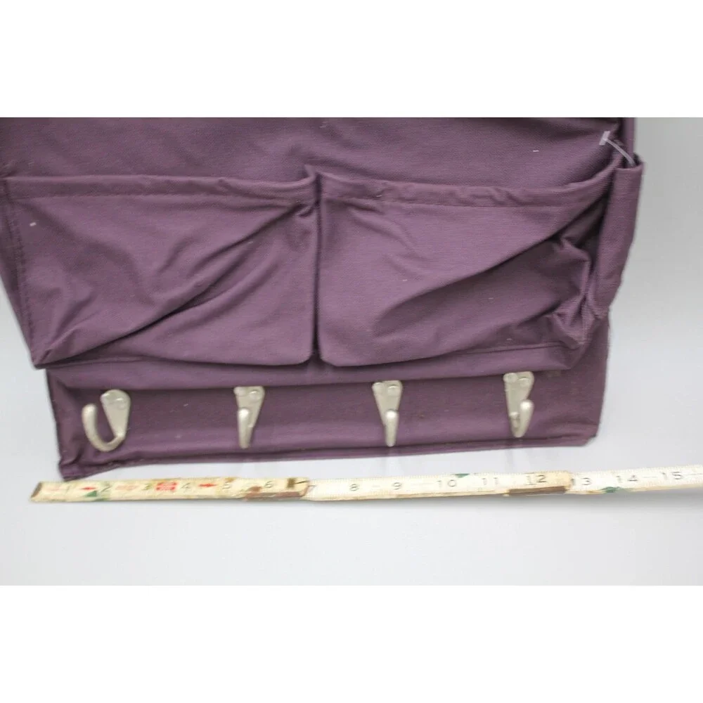 @the office Hanging Canvas Big Wall Pocket Organizer Office Household Purple